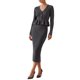 thumbnail image 2 of INSPIRE CHIC Conjunto de Falda de 2 Piezas para Mujer Cuello en V Tejido de Punto Acanalado con Botones Manga Larga Cintura Alta Invierno Maxi Faldas Ajustadas Conjunto de Suéter Peplum Pequeño Gris, 2 of 6