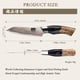 thumbnail image 2 of Cuchillo de cocina SHAN ZU Damascus 3.74", acero cobre-arce, 2 of 8