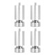 thumbnail image 5 of 4x M10 Rosca Patas Para Armazón De Cama Profesional Para Armarios Cocina Mesa De Comedor Argent 10cm, 5 of 5