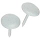 thumbnail image 1 of Furniture Nail Hillman 122685, cabeza redonda, grande, paquete de 25 unidades, color blanco, 1 of 1