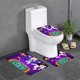 thumbnail image 1 of El Día que la Tierra Explotó Juego de 3 alfombras de baño de coral fleece: tapete de baño + alfombra de inodoro en forma de U + funda de tapa de inodoro en forma de O, 1 of 6