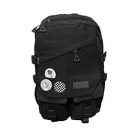 Clickdescuento - Mochila Juvenil Escolar Con Insignias Negro
