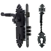 Cerradura Embutida Poli Rústica B40 Y Tirador Acceso 1/2