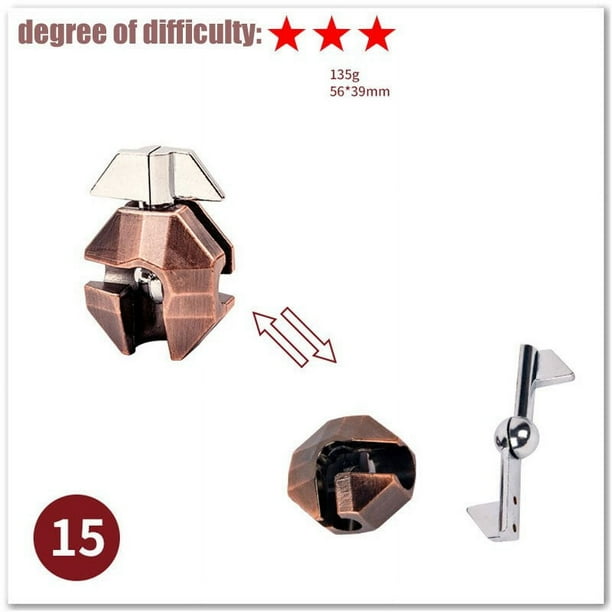 Classic IQ Metal Brain Teaser Magic Baffling Puzzles Game Toys For Children Adults Funny Gifts