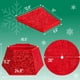 thumbnail image 2 of Falda y cuello para árbol de Navidad Mr. Pen, lentejuelas rojas, 36 pulgadas, 2 of 9