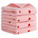 thumbnail image 1 of REGALWOVEN Toallas de Mano de Algodón para San Valentín, Patrón de Corazón y Letras de Amor, Decorativas y Absorbentes para Baño, Juego de 4 Piezas Rosadas, 1 of 7