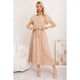 thumbnail image 2 of Maxi Vestido Largo Mujer Tela Tipo Jeans Con Mangas Premium 3373, 2 of 3