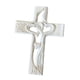 thumbnail image 3 of Cruz De Madera Tallada Corazón Entrelazado Para Acción De Gracias Cumpleaños Día De San Valentín Grande Blanco, 3 of 5