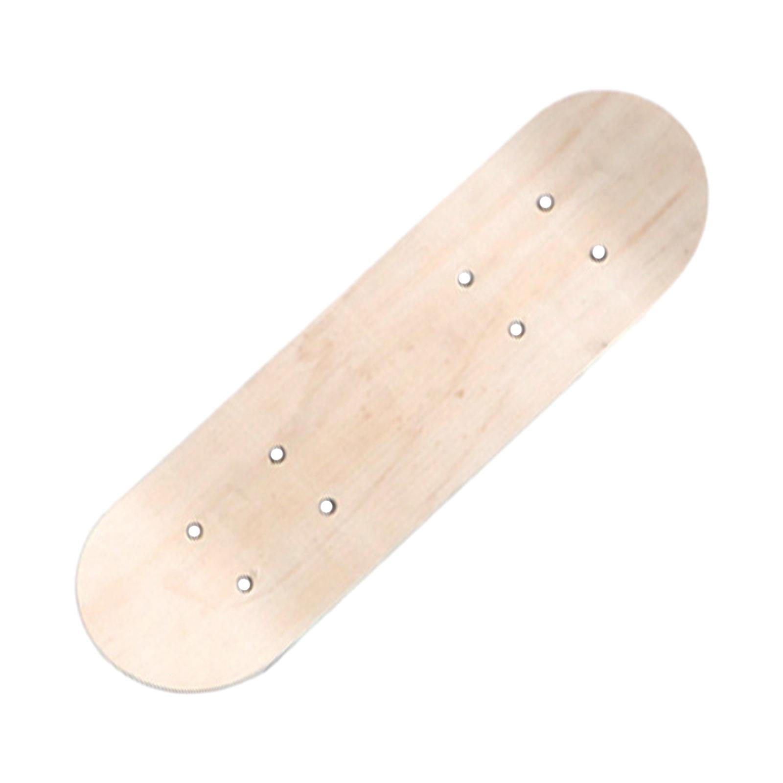 Ioensy - Tabla De Skate En Blanco, Cubierta De Madera Para Patines, Tablero De Pintura Artística Para Niños, 43cm, Sin Ruedas
