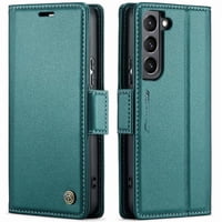 Caseme Tipo Cartera Samsung Galaxy S21 Con Cierre Magnético, Rfid, Tarjetero, Soporte, Carga Inalámbrica