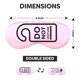 thumbnail image 2 of Antifaz VITYA de seda de doble cara con mensajes "No molestar" y "Despiértame" – Bloquea el 99 % de la luz, 2 of 7