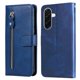 thumbnail image 4 of Funda tipo cartera para Samsung Galaxy A37 con bolsillo con cremallera y ranuras para tarjetas – Función de soporte Azul, 4 of 5