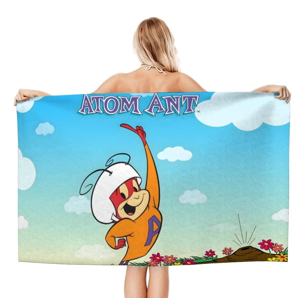 Hormiga Atómica Toalla de playa de secado rápido con diseño temático, regalo para mujeres y niñas, ideal para cumpleaños, fans, amantes de la música, uso en la playa o al aire libre, 78 × 160 cm