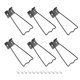 thumbnail image 1 of Uxcell 3.39" Respaldo de Caballete, 6 Juegos de Soporte de Respaldo de Marco de Foto de Metal con Tornillos para Suministros de Marcos de Arte y Manualidades, Exhibición de Pinturas, Negro, 1 of 6