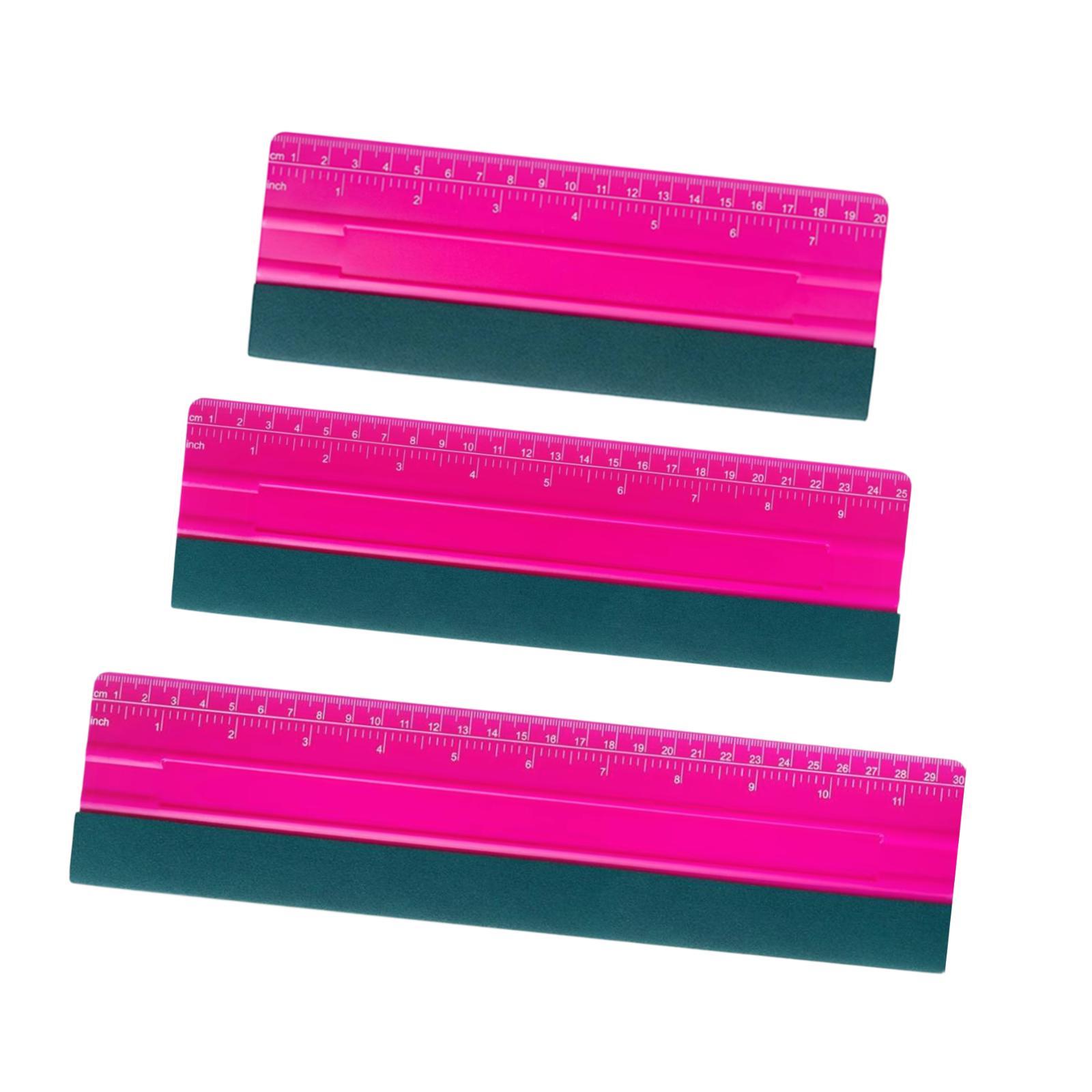 Ioensy - 3 Espátulas De Fieltro Para Vinilo De Coche, Para Instalación De Tinte De Ventana, Color Rosa Y Rojo