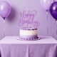 thumbnail image 4 of Adorno para Pastel sodasos Feliz Cumpleaños Brillo Morado, 4 of 9