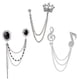 thumbnail image 2 of Moda Crystal Borlas Gema MúSICA SíMBOLO Corona Cadena Traje Collar Broche Alfileres, 2 of 5
