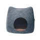thumbnail image 3 of Casa De Fieltro Para Gatos, Condominios Extraíbles Para Gatos Domésticos Con Cremallera, Portátil, Para Interiores Y Exteriores, Gris Oscuro, 3 of 5