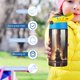 thumbnail image 5 of Bebé Yoda Botella de Agua con Tapa Pop Top de Un Toque, Acero Inoxidable, a Prueba de Fugas, para Deportes, Botella Infantil azul 12 oz, 5 of 6