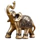 thumbnail image 2 of Estatua De Elefante Dorado Fengshui Escultura Estante De Escritorio Decoración Para El Hogar Estatuilla Pies Cerrados L, 2 of 5