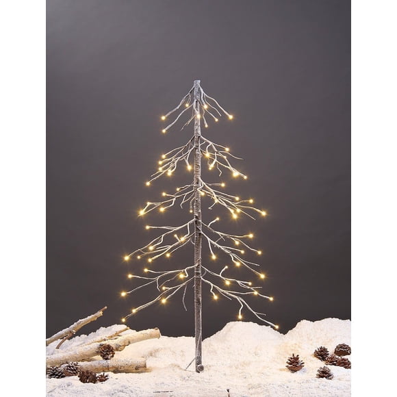 Árbol de Navidad LIGHTSHARE Abeto Nevado de 91 cm con 72 luces LED