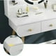 thumbnail image 3 of Tocador o mesa de maquillaje y peinado con luz led, 2 cajones y asiento, 3 of 8