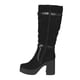 thumbnail image 4 of Bota Alta Gamuza Mujer 13 Yassne Negro, 4 of 5
