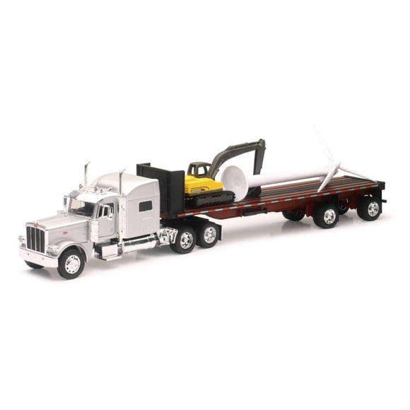 Camión Diecast NewRay Peterbilt 389 con Remolque 1/32