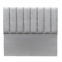 Espacio Hogar - Respaldo Tubular Vertical 2 Plazas Lino Gris Plata