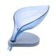 thumbnail image 1 of Caja De Jabón En Forma De Hoja Placa De Almacenamiento Transparente Suministros Para Fregadero Gadgets Azul, 1 of 5