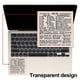 thumbnail image 3 of Pegatina de acceso directo, vinilo autoadhesivo de larga duración, transparente y sin residuos, compatible con MacBook Air y Pro de 13 a 16 pulgadas., 3 of 7