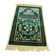 thumbnail image 1 of Alfombra De Oración Musulmana, Tapiz Bordado Eid, Alfombra Antideslizante, Verde, 1 of 5