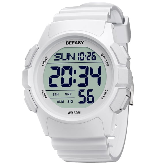 Reloj deportivo digital Beeasy Waterproof para hombre con alarma