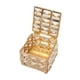 thumbnail image 2 of Caja De Joyería De Cristal Dorado, Cuentas De Anillo, Baratija, Recuerdo, Tesoro, Caja De Almacenamiento, 2 of 3