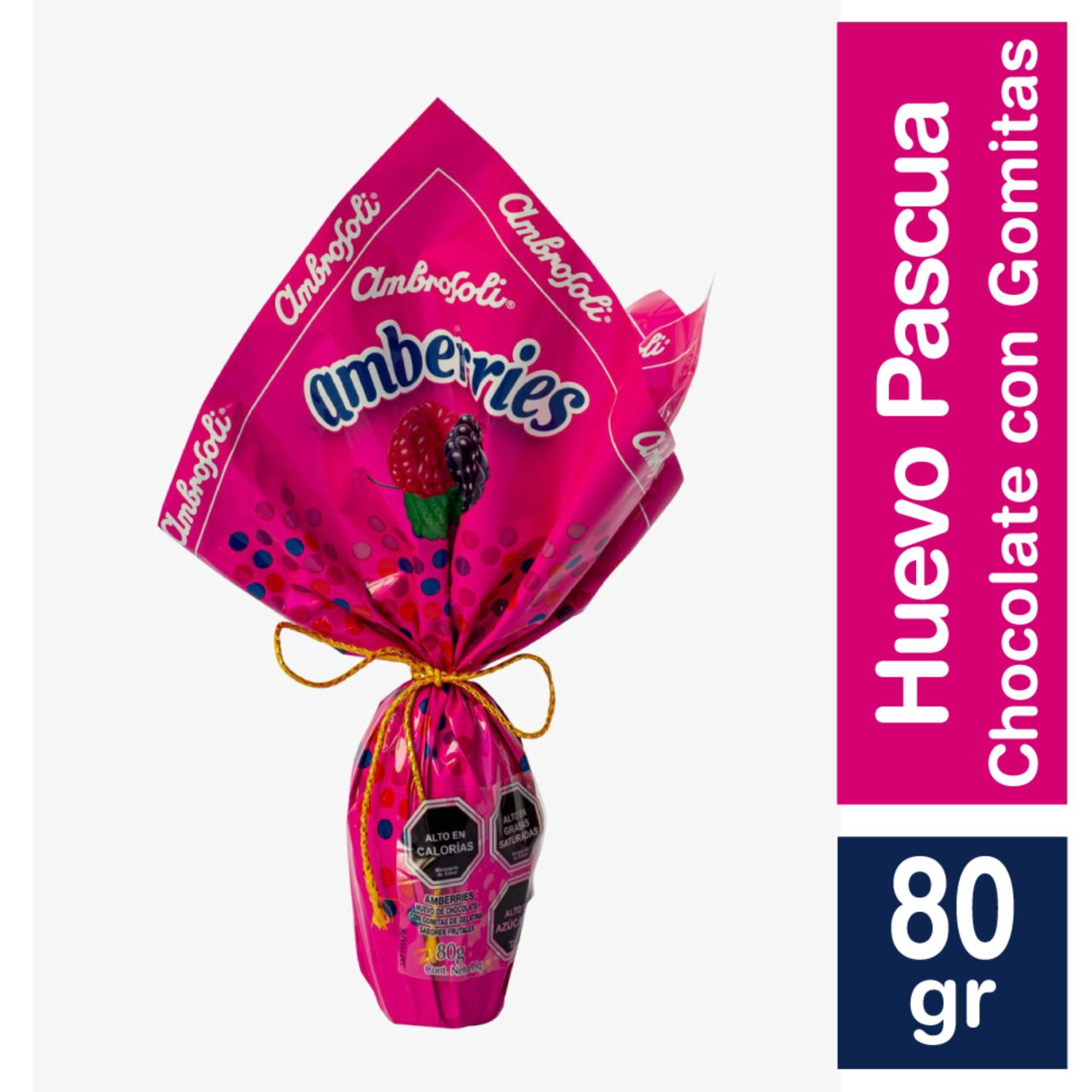 Huevo De Chocolate Con Amberries 80 g Ambrosoli