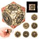 thumbnail image 1 of Ruleta Spinner de Dados DND Froggod 7 en 1 de Metal con Relieve 3D, 1 of 7