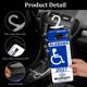 thumbnail image 3 of Soporte Ultra Transparente para Placa de Discapacidad REGUICORP – Juego de 4 unidades con colgador grande, 3 of 7