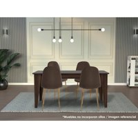 Tuhome - Mesa De Comedor Torino Para 6 Personas – Diseño Moderno Y Amplio