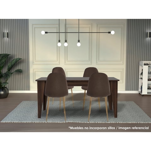 Tuhome - Mesa De Comedor Torino Para 6 Personas – Diseño Moderno Y Amplio