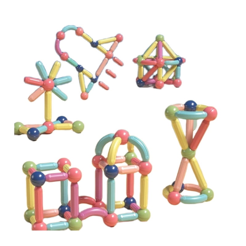 Babyluna - Juguete Didáctico 97 Bloques Creación Magnética