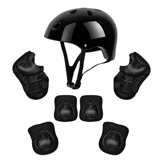 Linea Sport - Kit Protecciones Infantil Casco Rodilleras Coderas Muñequeras Skate