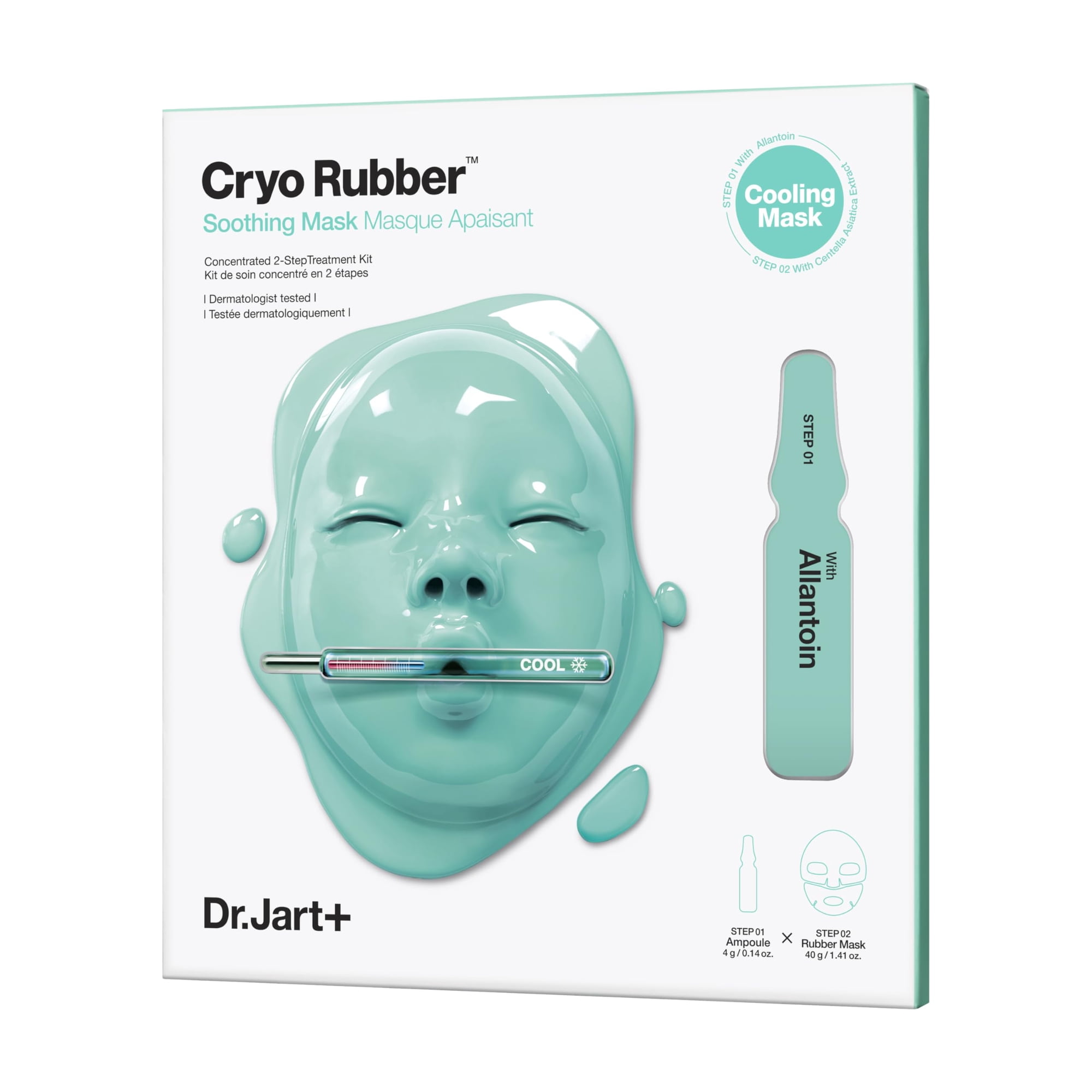 Mascarilla Facial Dr.jart+ Cryo Rubber, Calmante, 40 Ml, Para El Cuidado De La Piel Coreana