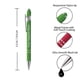 thumbnail image 2 of Pluma ExpressDesigns™ Premium personalizada con punta stylus y tinta negra, paquete de 12, 2 of 7