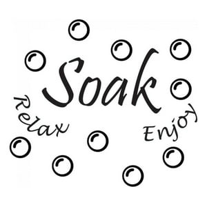 Rienda Libre Graphics - Decomural Soak Relax Enjoy Bathroom Ws-40980