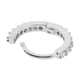 thumbnail image 2 of Peque?os Pendientes Huggie Cobre Zirconia Aro Pendientes Aro Plata 8mm, 2 of 5