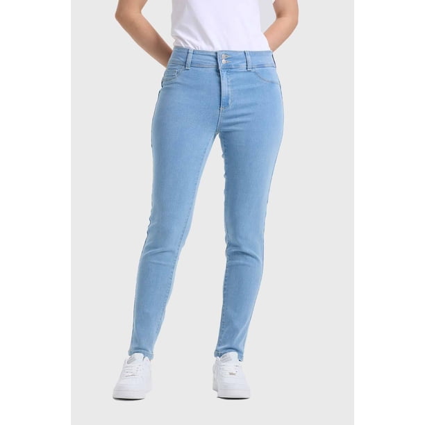 Jeans Mujer Skinny Jenny Push Up Celeste