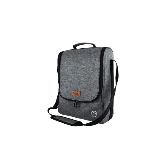 Bolsa Portavinos Freshore 26x12x33 cm Gris Aislada 3 Botellas