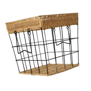 Bothyi - Cesta De Almacenamiento De Hierro Multiusos Resistente Con Asas Para Cocina, Muñecas Y Libros.