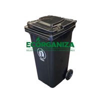 Capri - Contenedor De Basura De 120 Lts Gris Oscuro