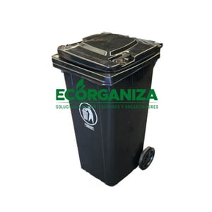 Capri - Contenedor De Basura De 140 Lts Gris Oscuro